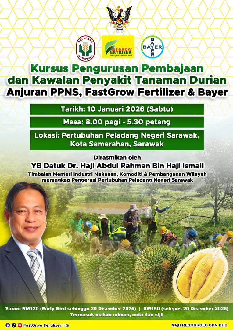 Kursus Pengurusan Pembajaan & Kawalan Penyakit Tanaman Durian